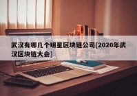 武汉有哪几个明星区块链公司[2020年武汉区块链大会]